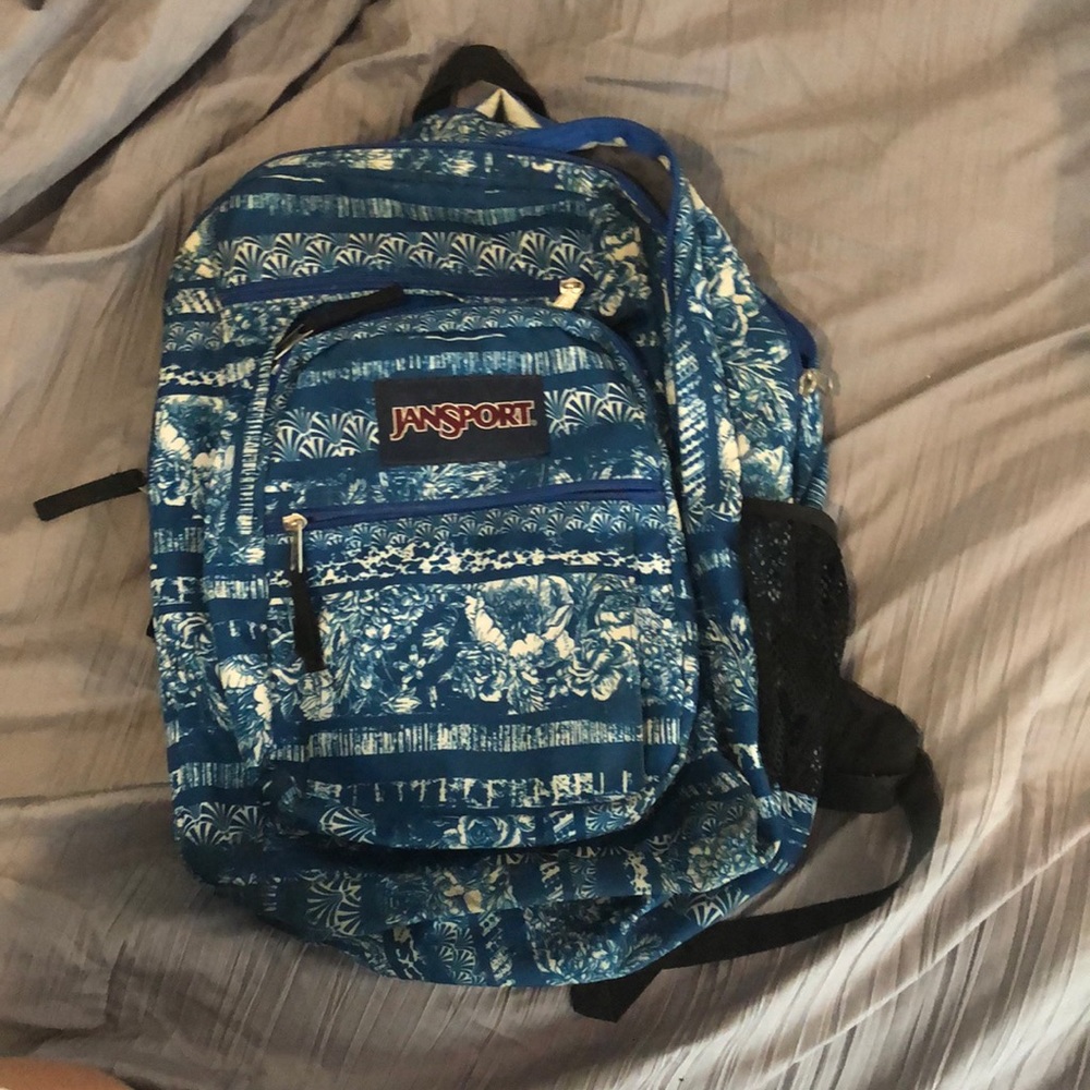 Blue Jansport School Backpack